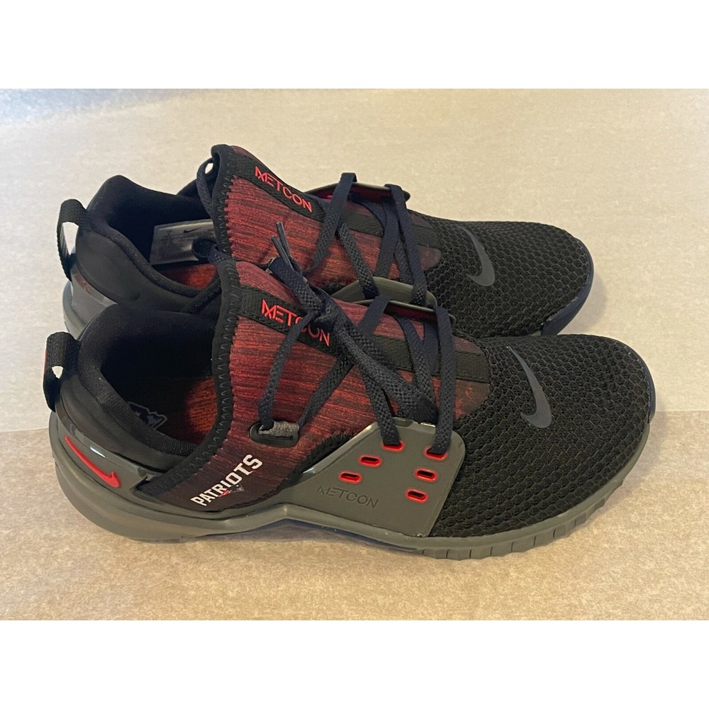 Nike Free Metcon 2 New England Patriots Black Red Shoes Men's Size 7 CQ8058-001